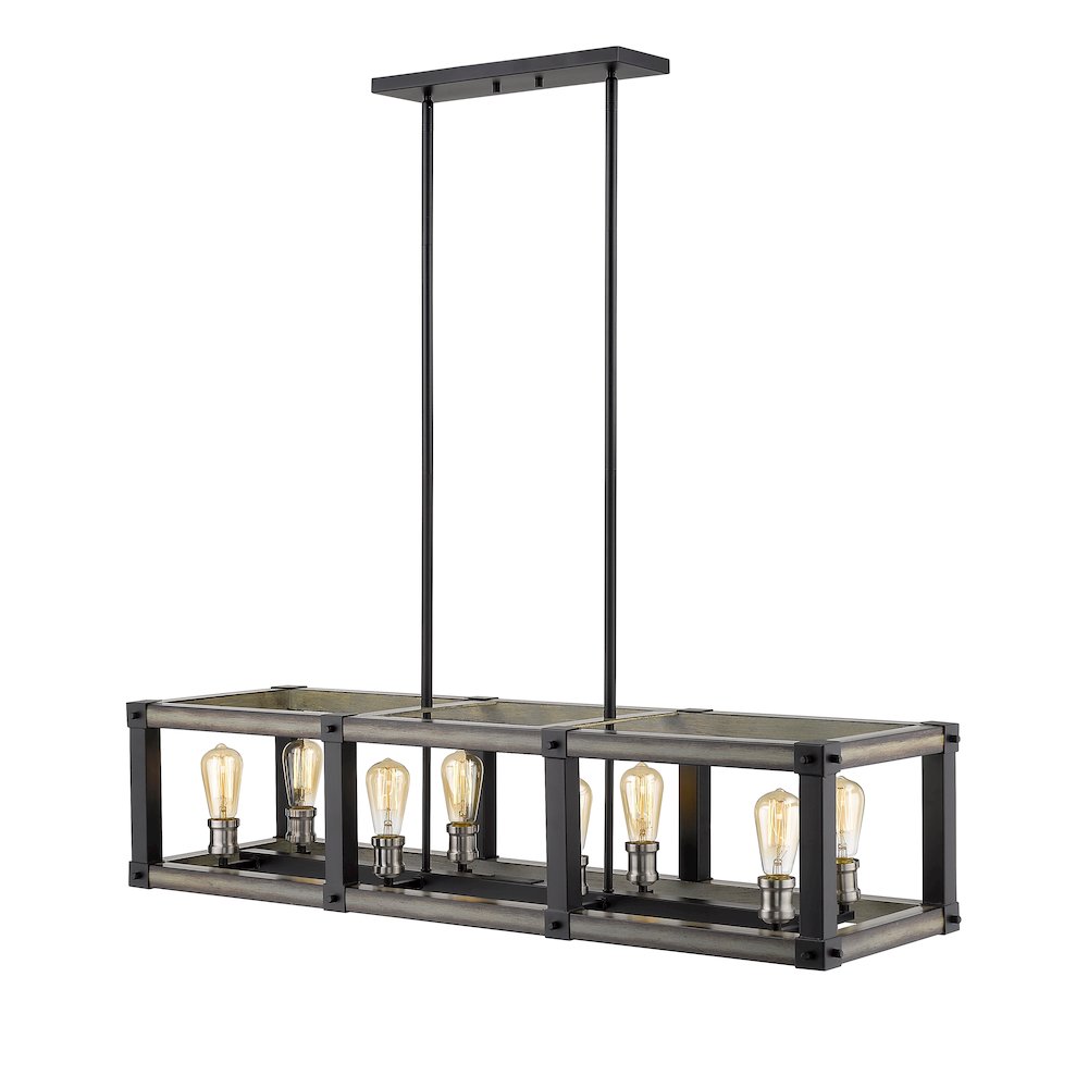 Z-Lite 8 Light Linear Chandelier. Picture 3