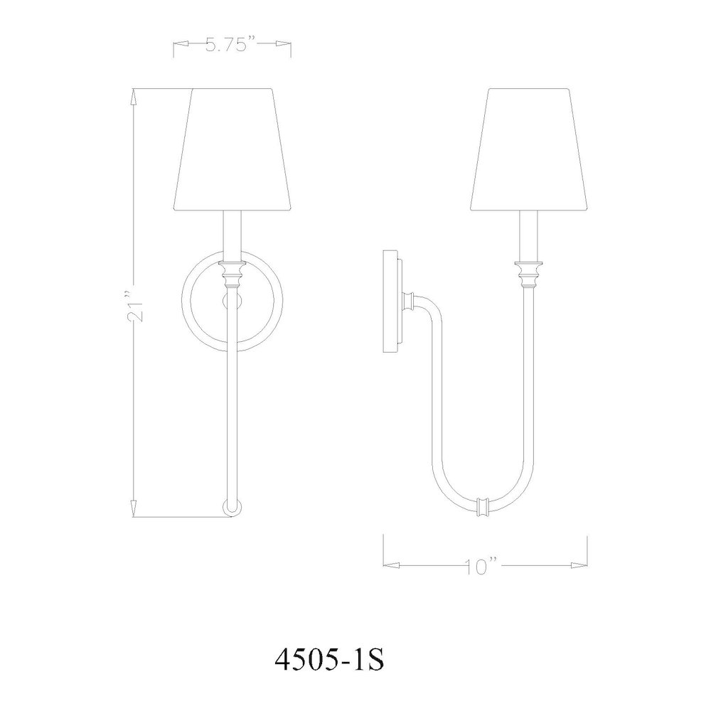 Z-Lite 1 Light Wall Sconce, Rubbed Brass. Picture 8