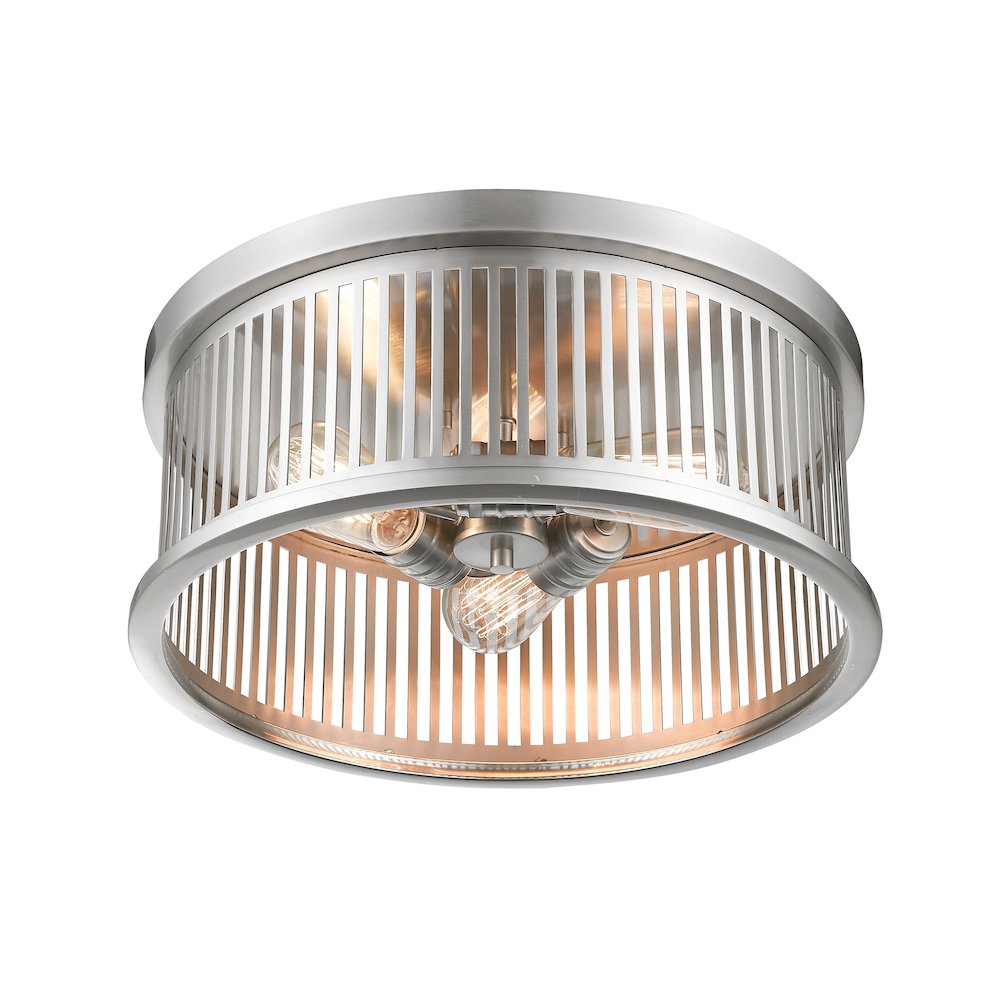 Z-Lite 3 Light Flush Mount. Picture 3