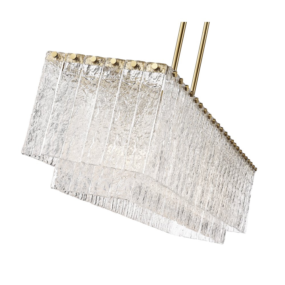 Z-Lite 5 Light Linear Chandelier. Picture 4