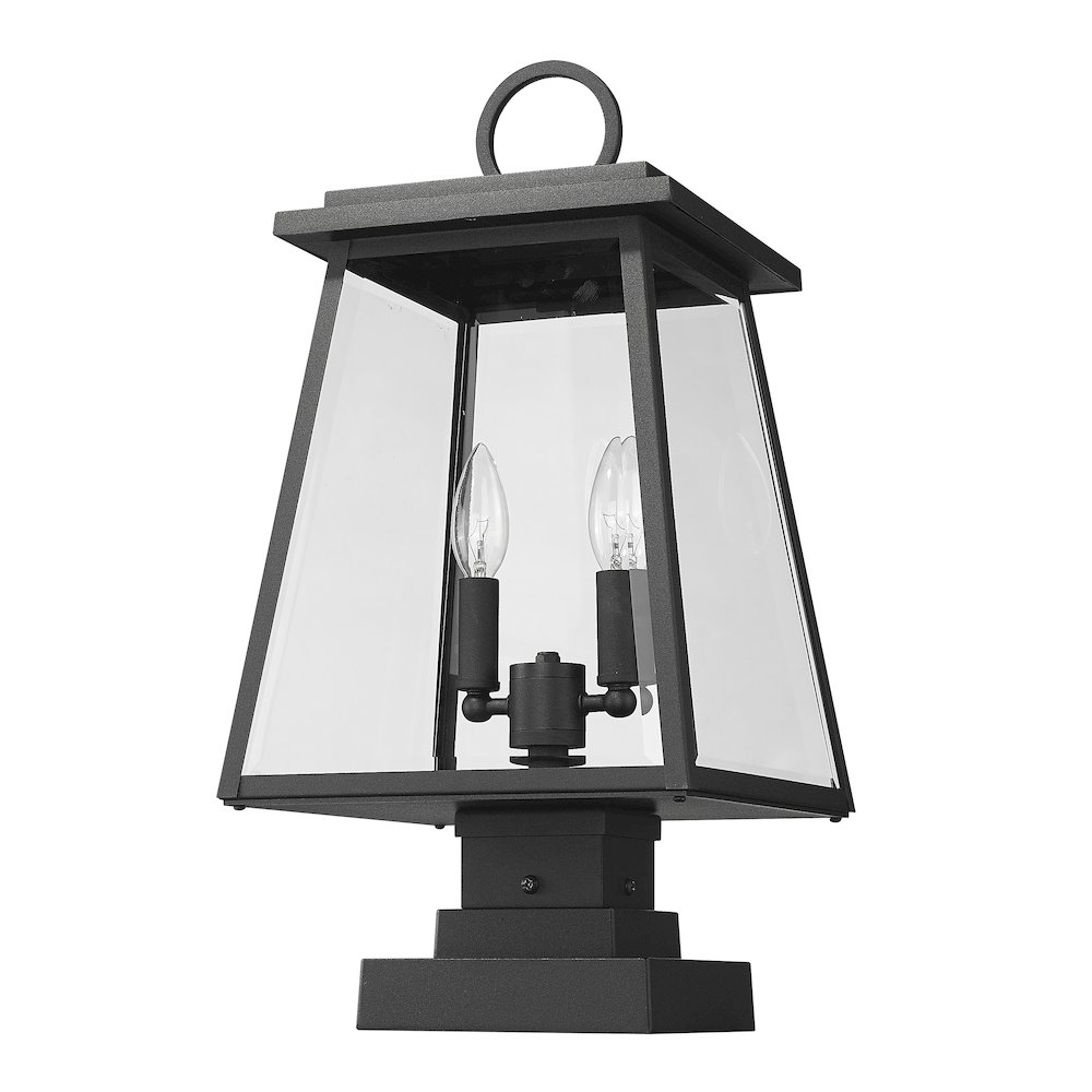 Z-Lite 2 Light Outdoor Pier Mounted Fixture. Picture 5