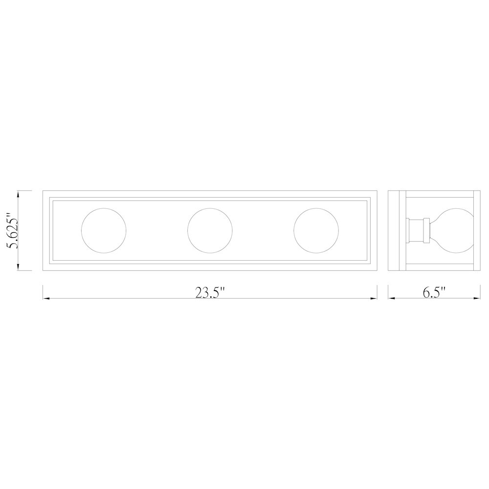 Z-Lite 3 Light Vanity. Picture 8
