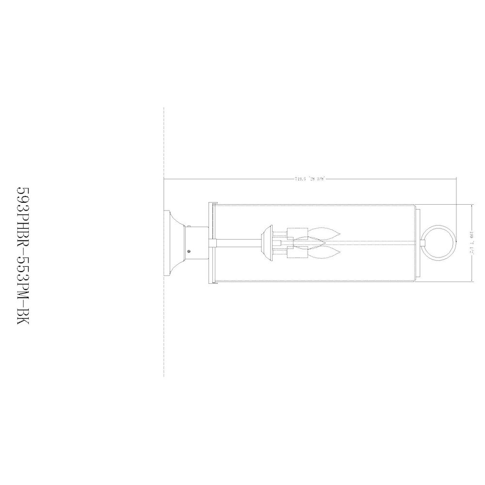 Z-Lite 3 Light Outdoor Pier Mounted Fixture. Picture 8
