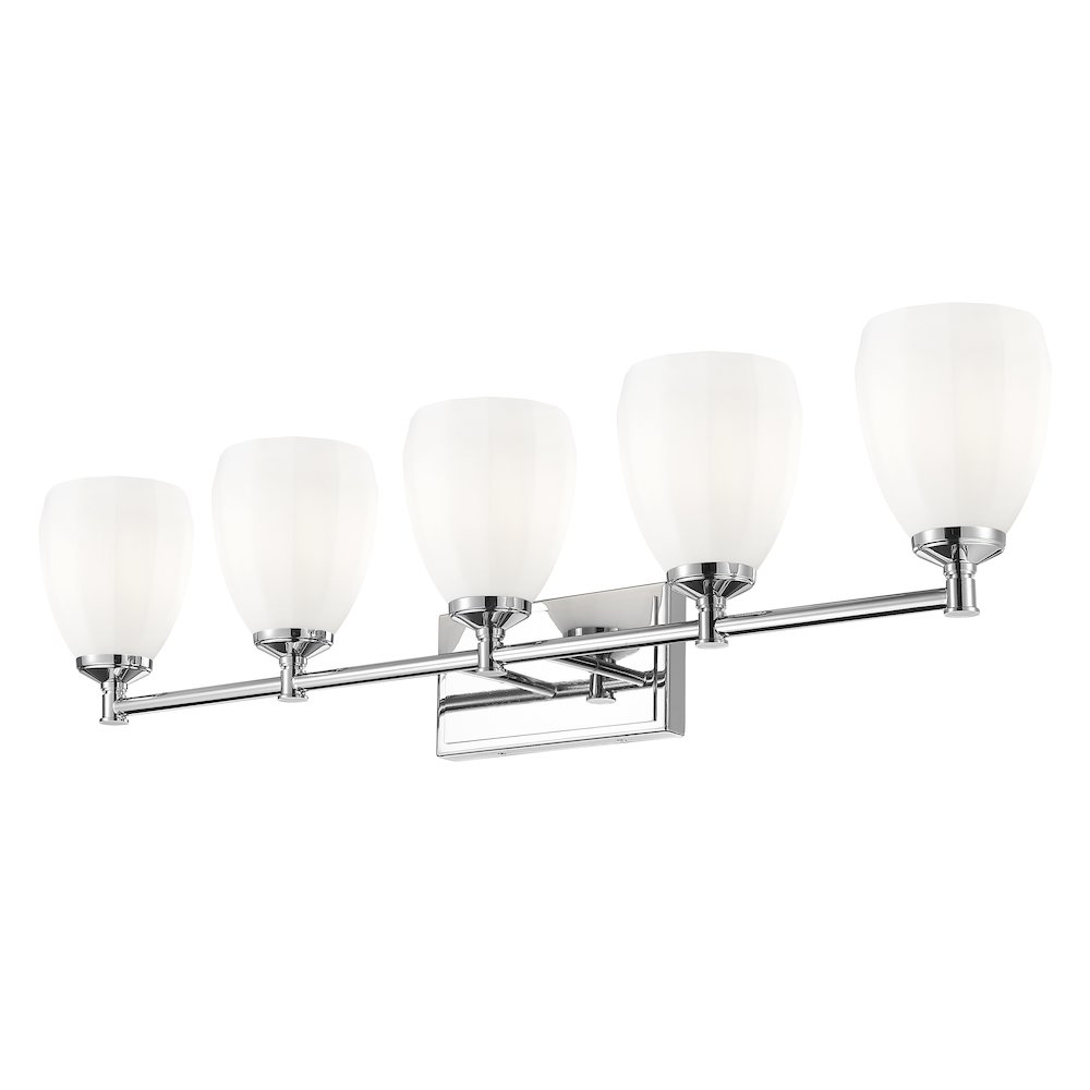 Z-Lite Oren 5 Light Vanity in Chrome  color, Steel frame. Picture 3