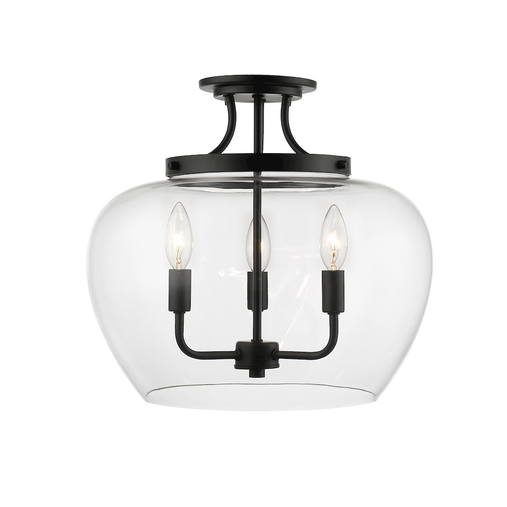 Z-Lite 3 Light Semi Flush Mount. Picture 2