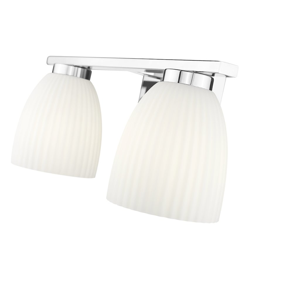 Z-Lite Naya 2 Light Vanity in Chrome color, Steel frame. Picture 4