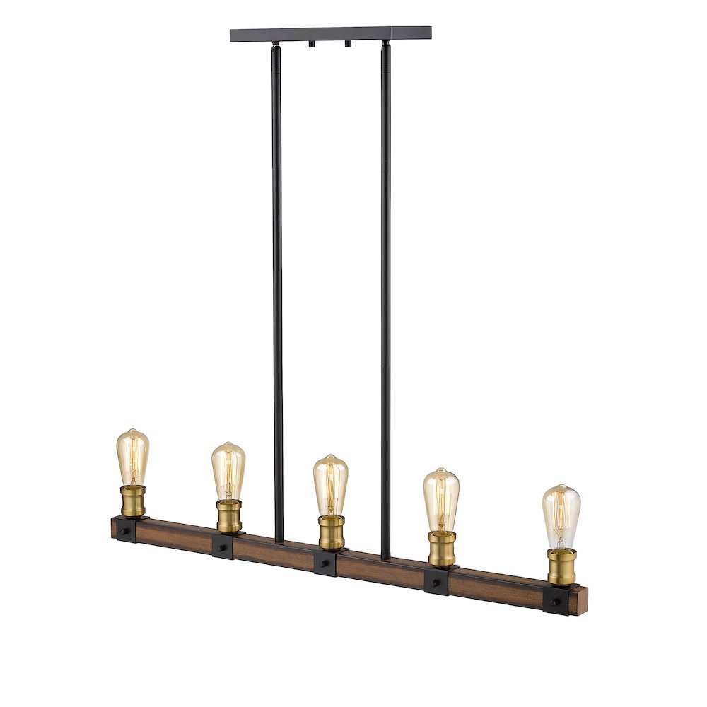 Z-Lite 5 Light Linear Chandelier. Picture 3