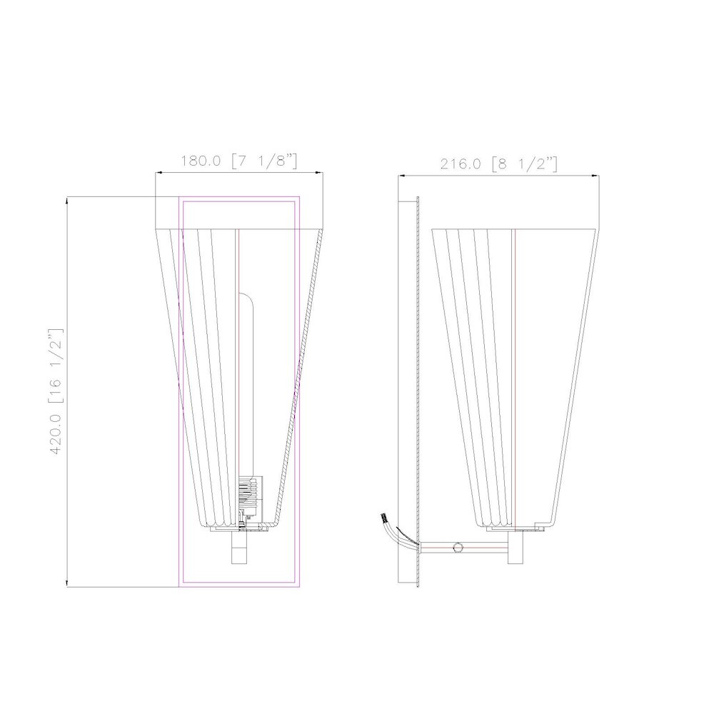 Z-Lite 1 Light Wall Sconce. Picture 8