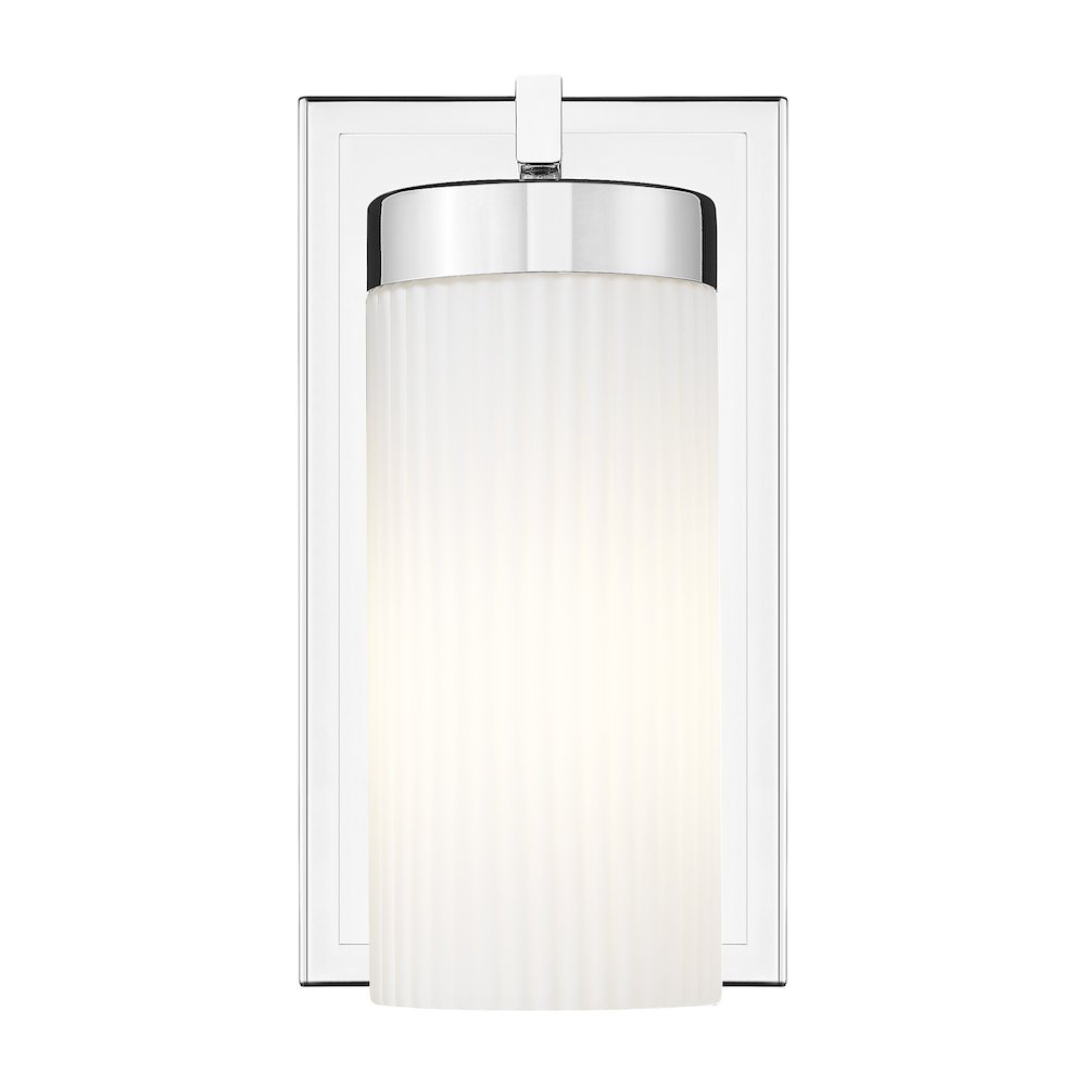 Z-Lite Danica 1 Light Wall Sconce in Chrome color, Steel frame. Picture 3