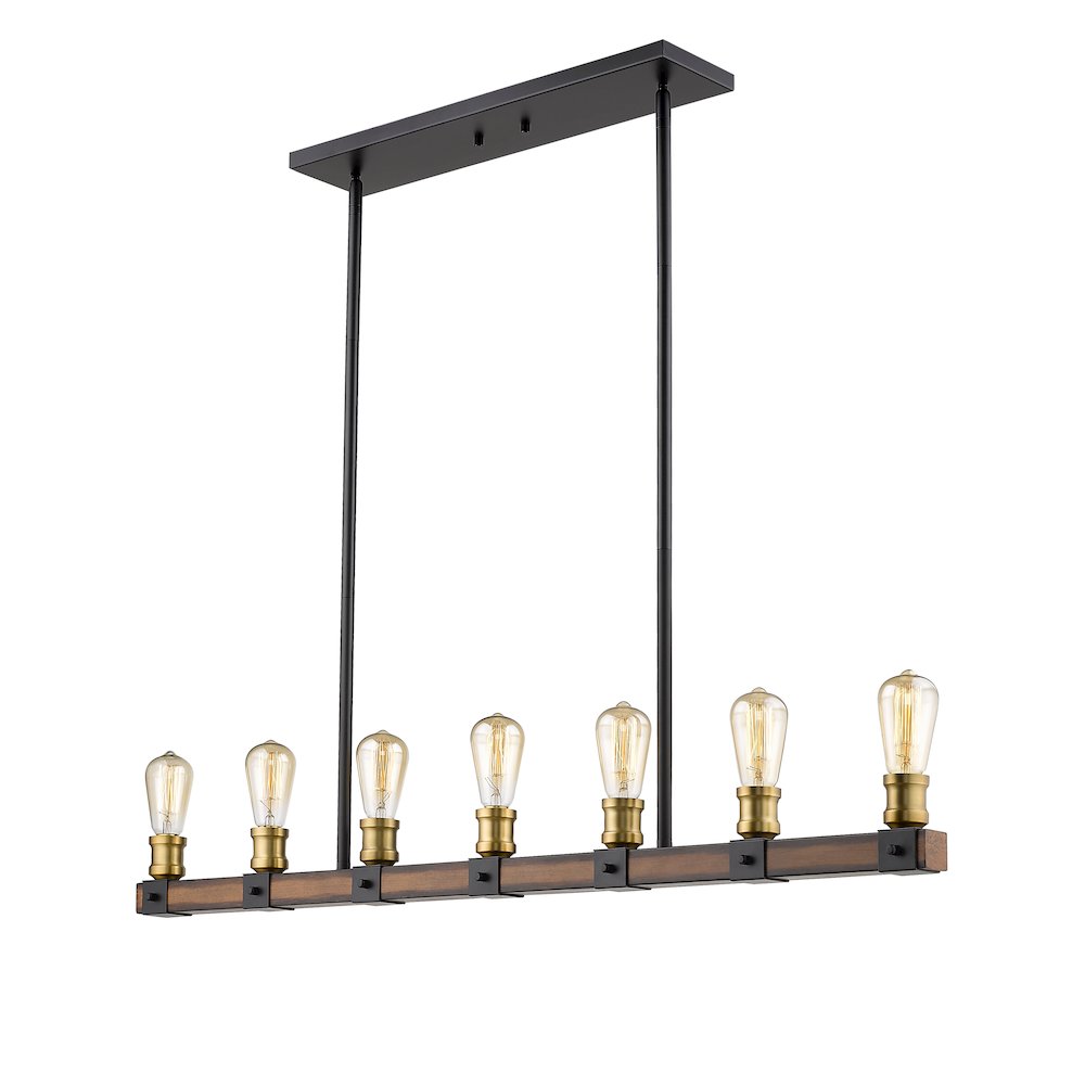 Z-Lite 7 Light Linear Chandelier. Picture 4