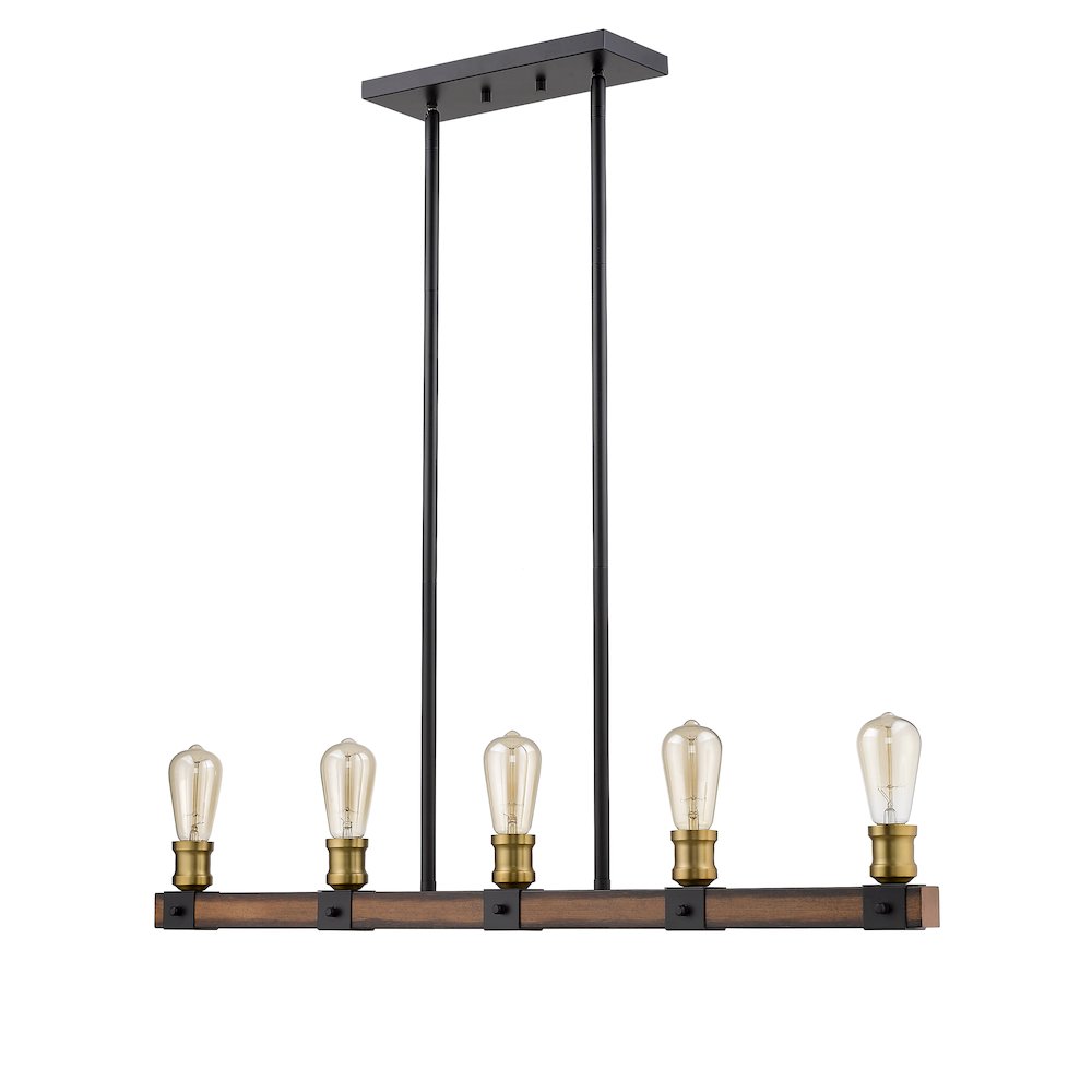 Z-Lite 5 Light Linear Chandelier. Picture 5