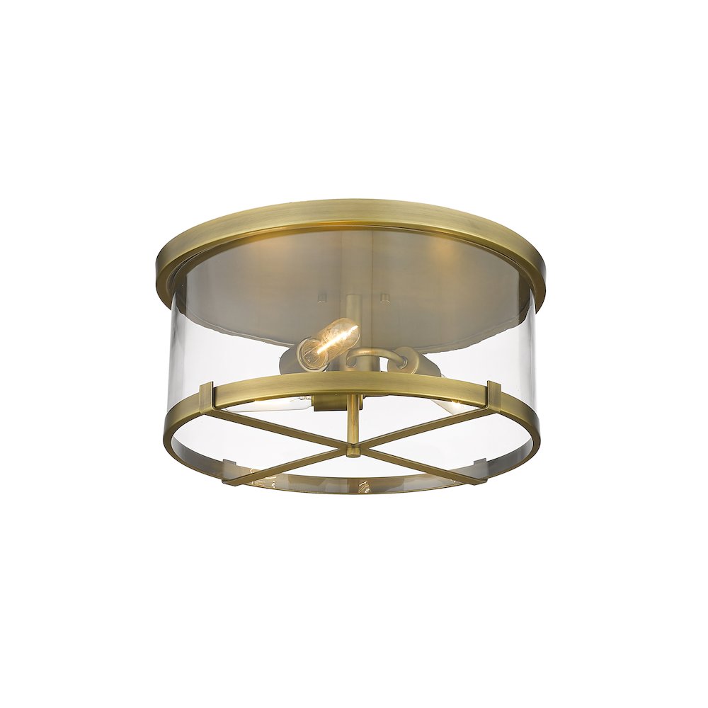 Z-Lite 3 Light Flush Mount. Picture 3