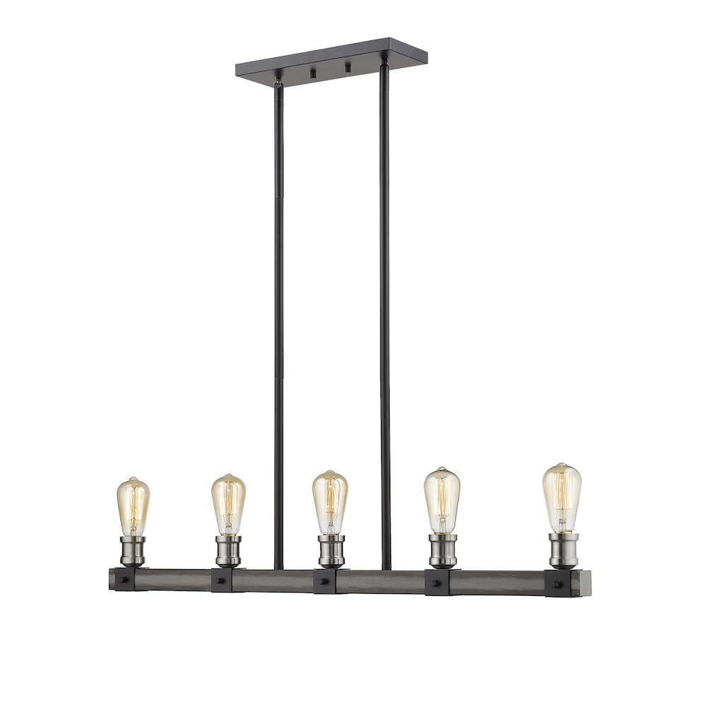 Z-Lite 5 Light Linear Chandelier. Picture 1