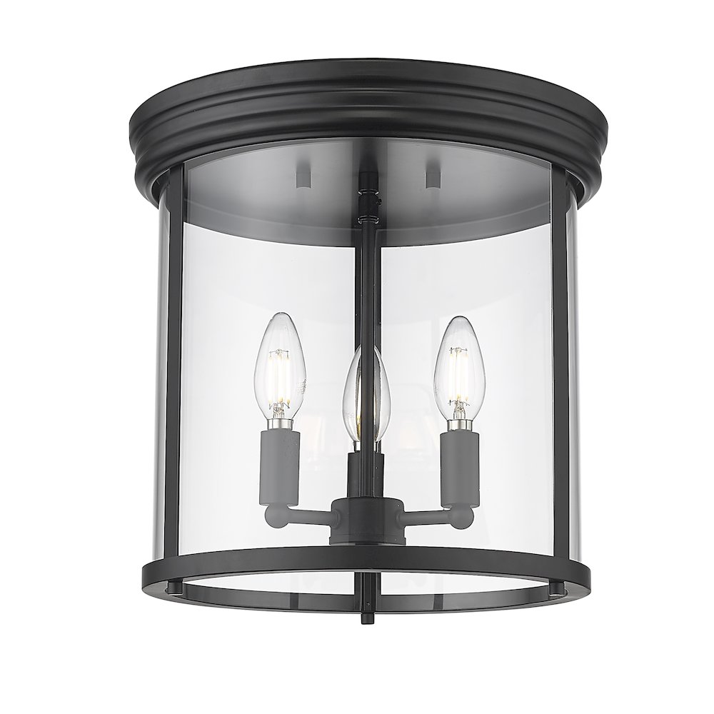 Z-Lite 3 Light Flush Mount. Picture 2