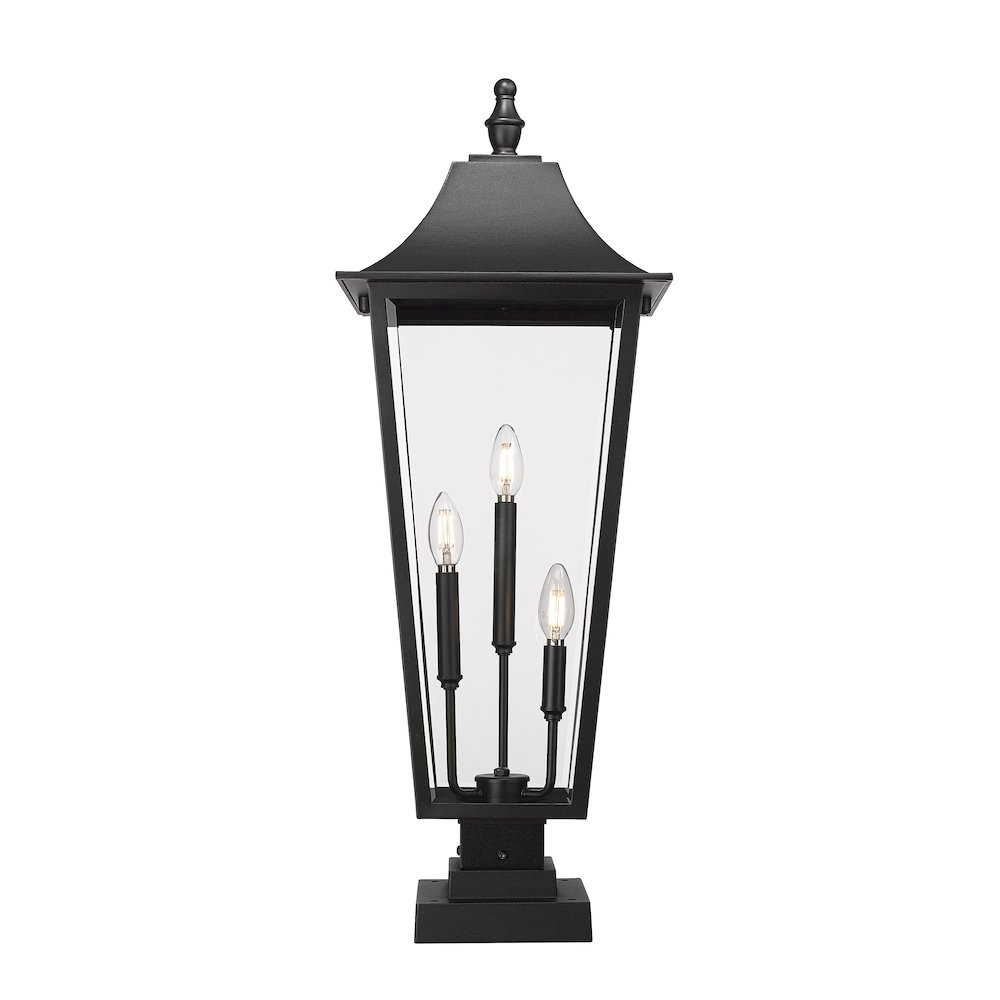 Z-Lite 3 Light Outdoor Pier Mounted Fixture. Picture 3