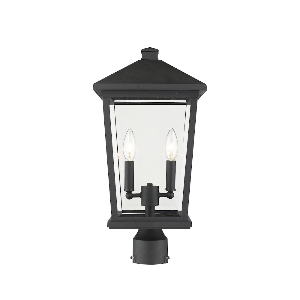 Z-Lite 2 Light Outdoor Post Mount Fixture. Picture 1
