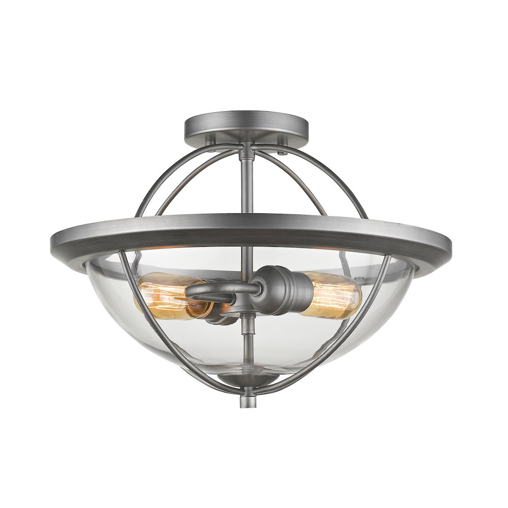 Z-Lite 2 Light Semi Flush Mount. Picture 1