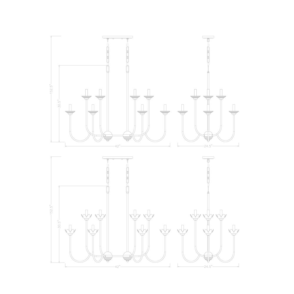 Z-Lite Allistair 12 Light Linear Chandelier in Modern Gold color, Steel frame. Picture 8