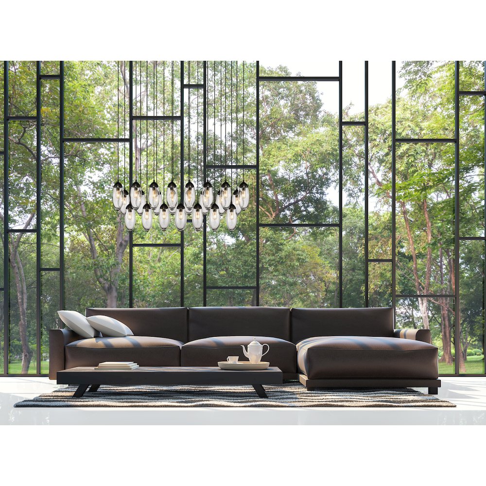 Z-Lite 23 Light Linear Chandelier. Picture 6