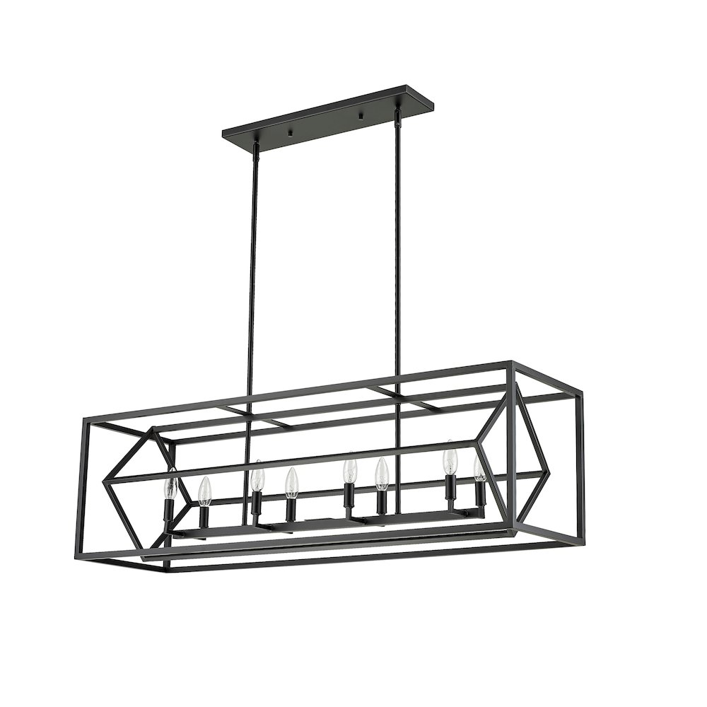 Z-Lite 8 Light Linear Chandelier. Picture 5