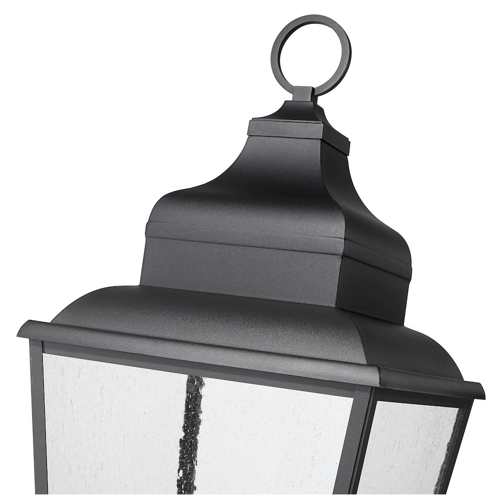 Z-Lite 5 Light Outdoor Pier Mounted Fixture, Sand Black. Picture 4