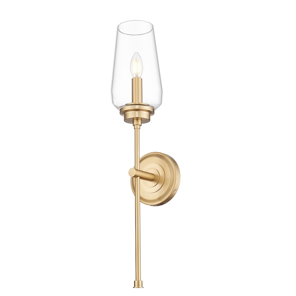 Z-Lite 1 Light Wall Sconce, Modern Gold. Picture 3