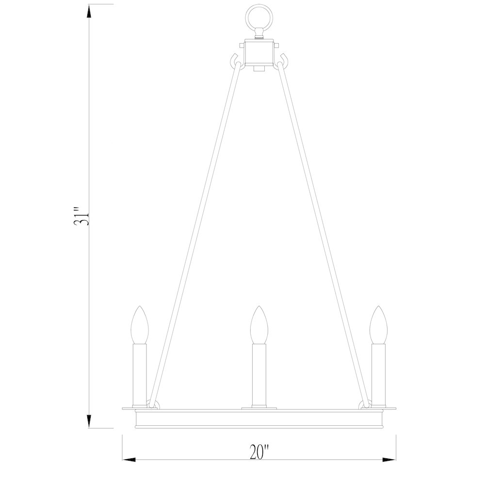 Z-Lite 8 Light Chandelier. Picture 8