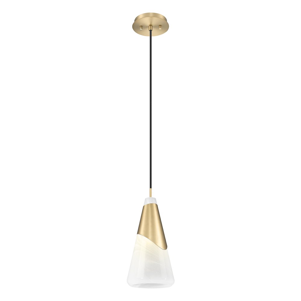 Z-Lite Aimie 1 Light Pendant, Modern Gold. Picture 2