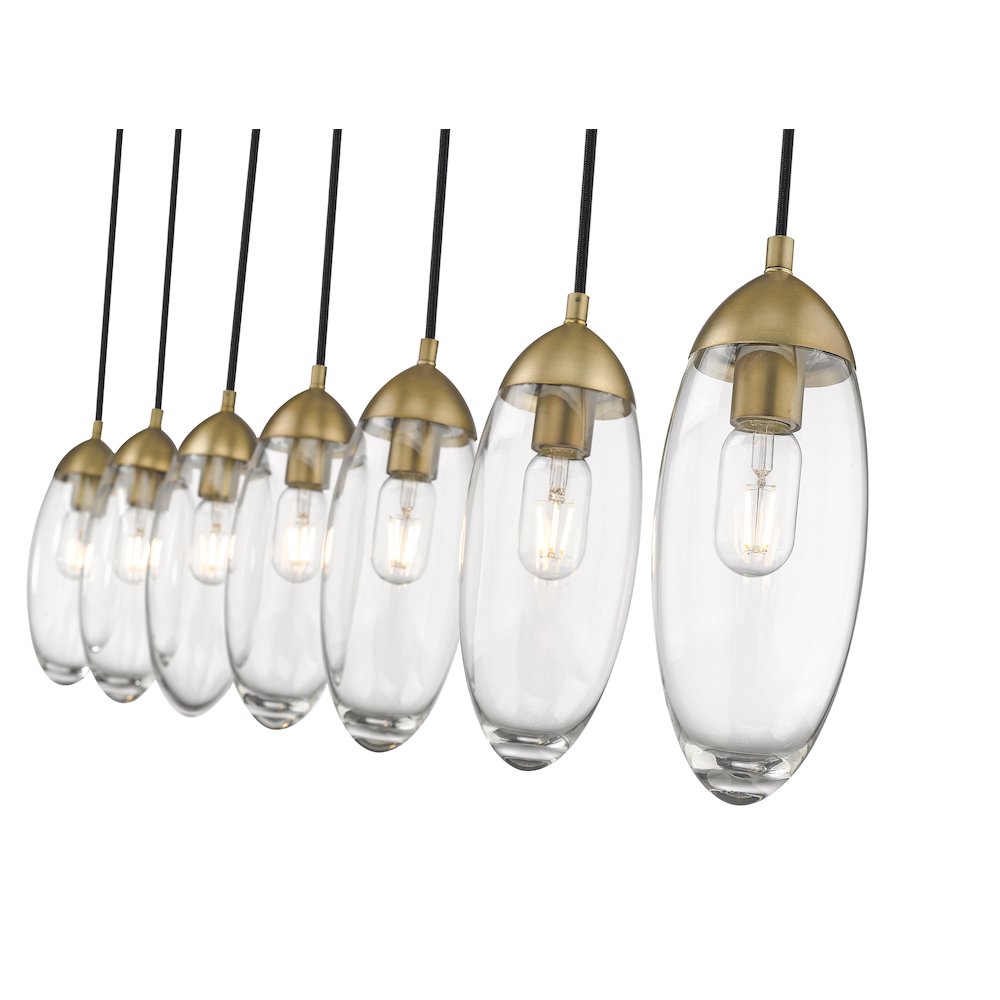 Z-Lite 7 Light Linear Chandelier. Picture 4