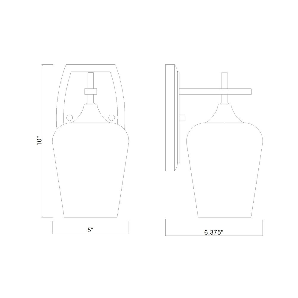 Z-Lite 1 Light Wall Sconce, Burnished Brass. Picture 8