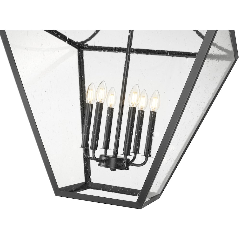 Z-Lite 6 Light Chandelier, Iron Ore. Picture 4