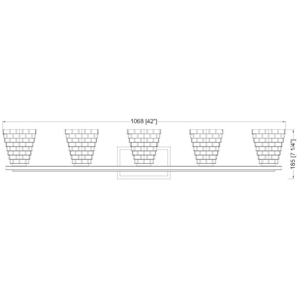 Z-Lite 5 Light Vanity. Picture 8