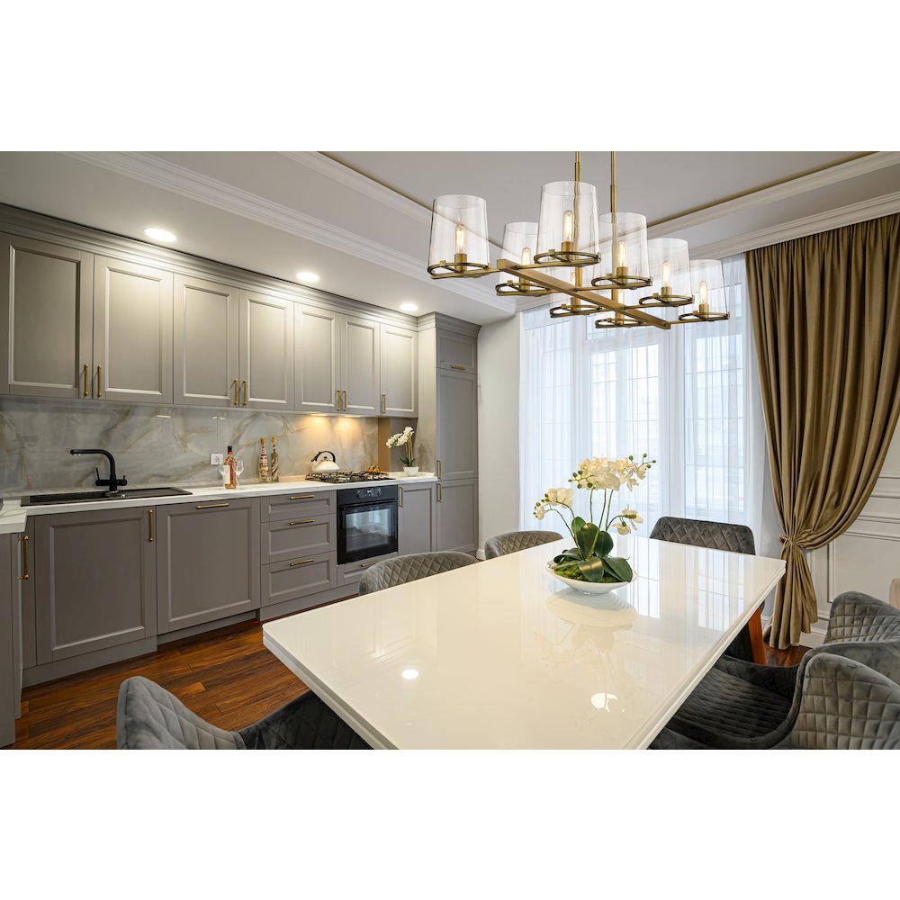 Z-Lite 8 Light Linear Chandelier. Picture 7
