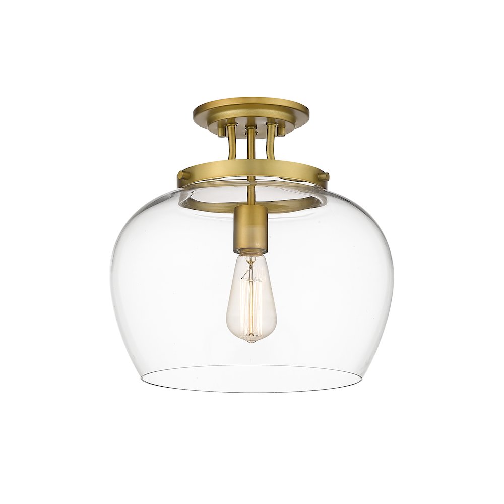 Z-Lite 1 Light Semi Flush Mount. Picture 1