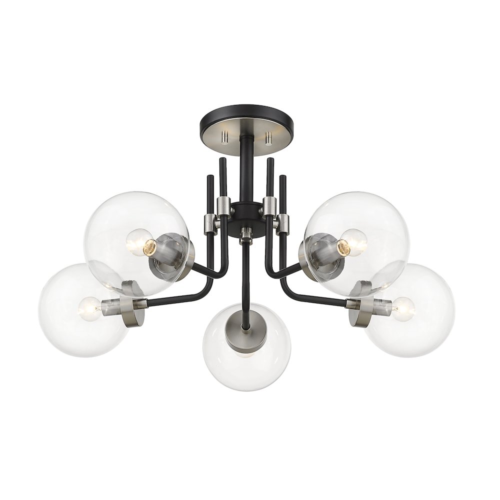 Z-Lite 5 Light Semi Flush Mount. Picture 3