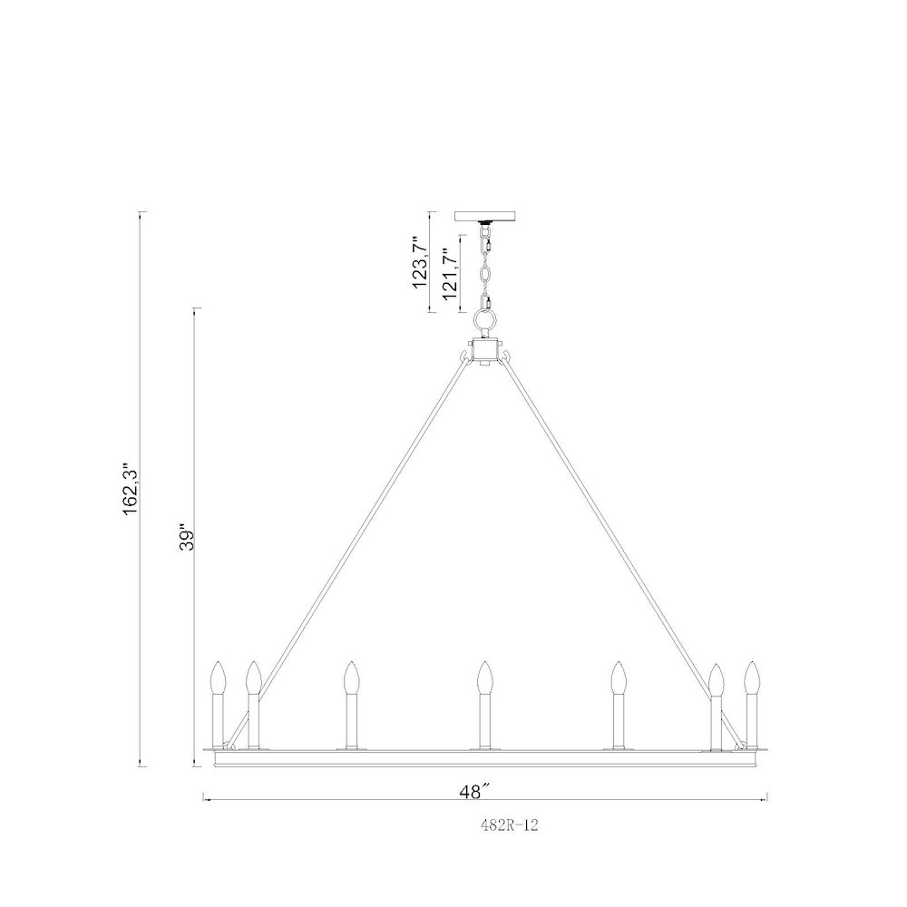 Z-Lite 12 Light Chandelier. Picture 8