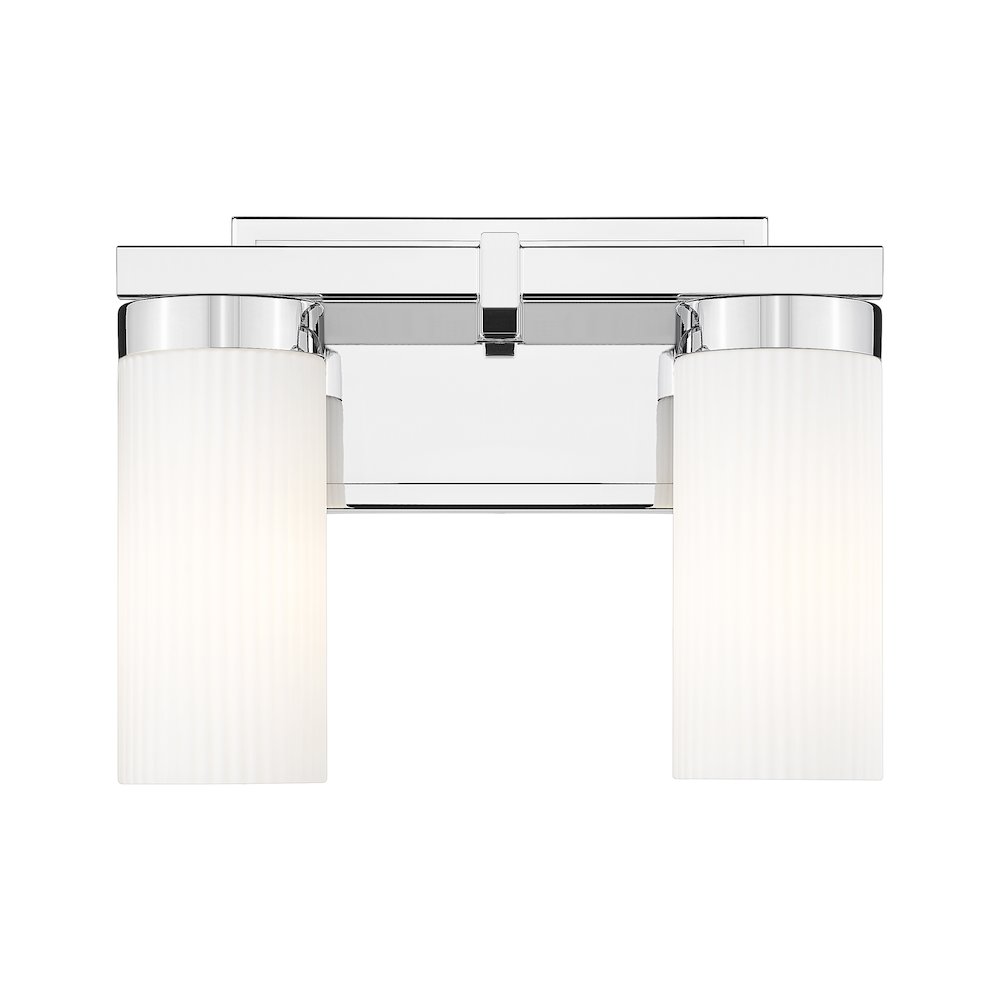 Z-Lite Danica 2 Light Vanity in Chrome color, Steel frame. Picture 3