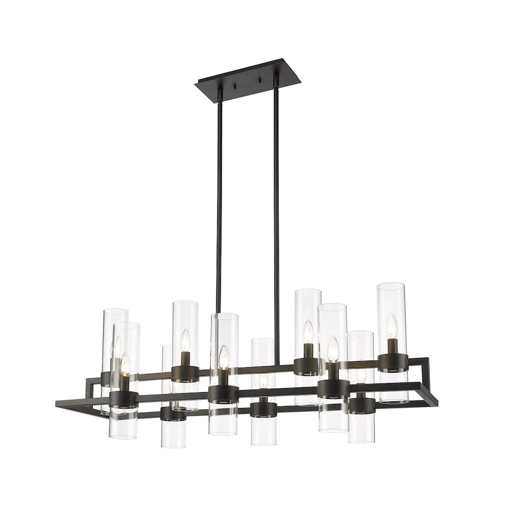 Z-Lite 10 Light Linear Chandelier. Picture 1