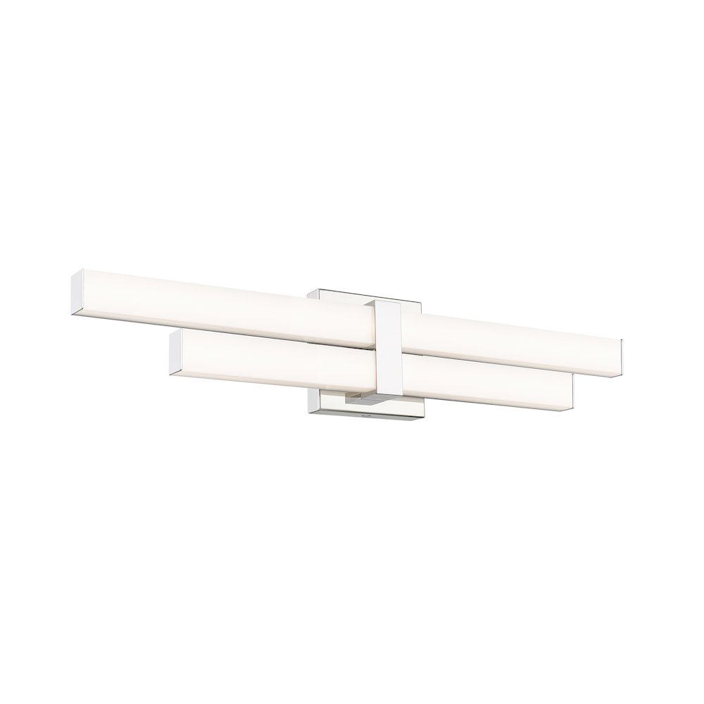 Z-Lite Zane 2 Light Vanity in Chrome  Frame Finish. Picture 2