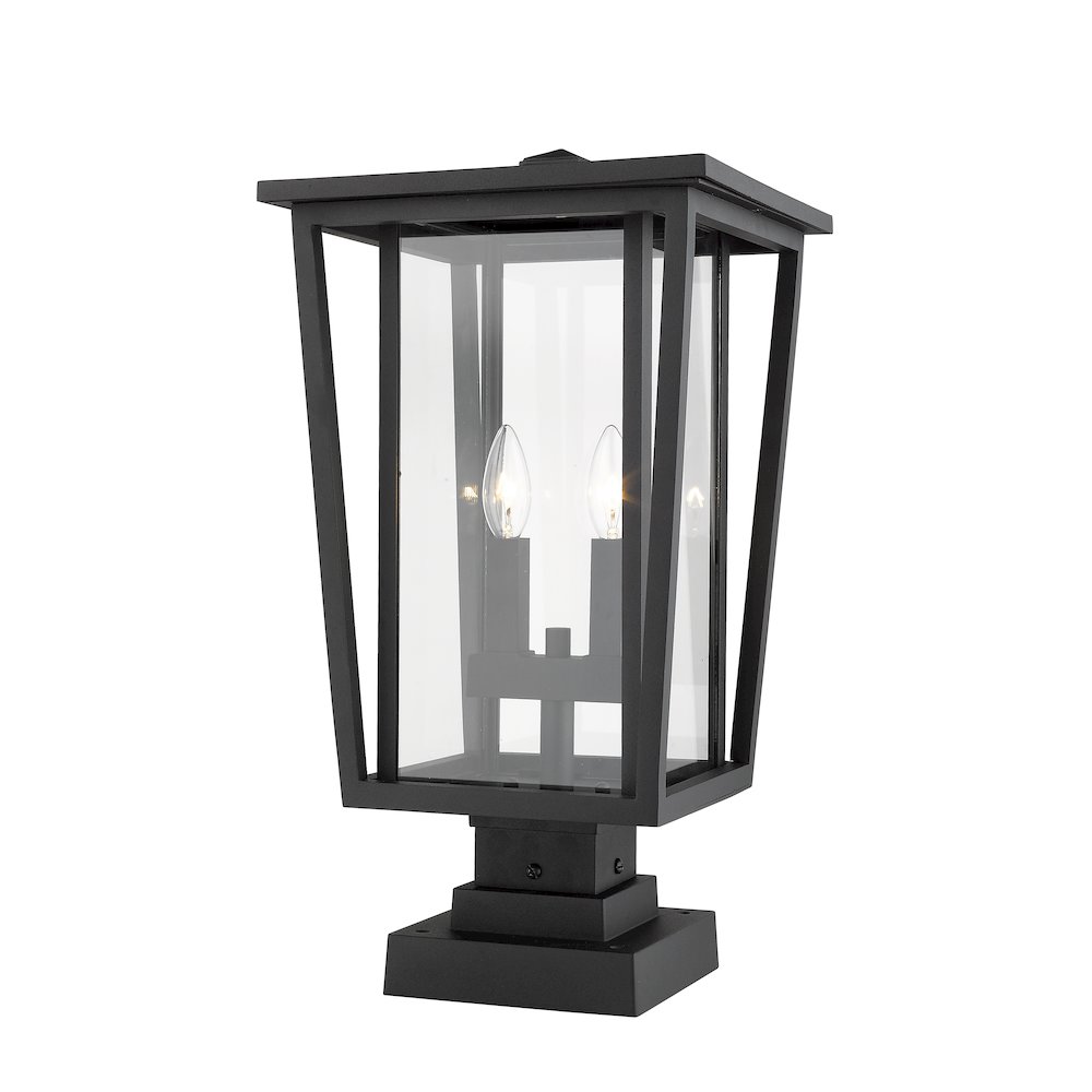 Z-Lite 2 Light Outdoor Pier Mounted Fixture. Picture 2