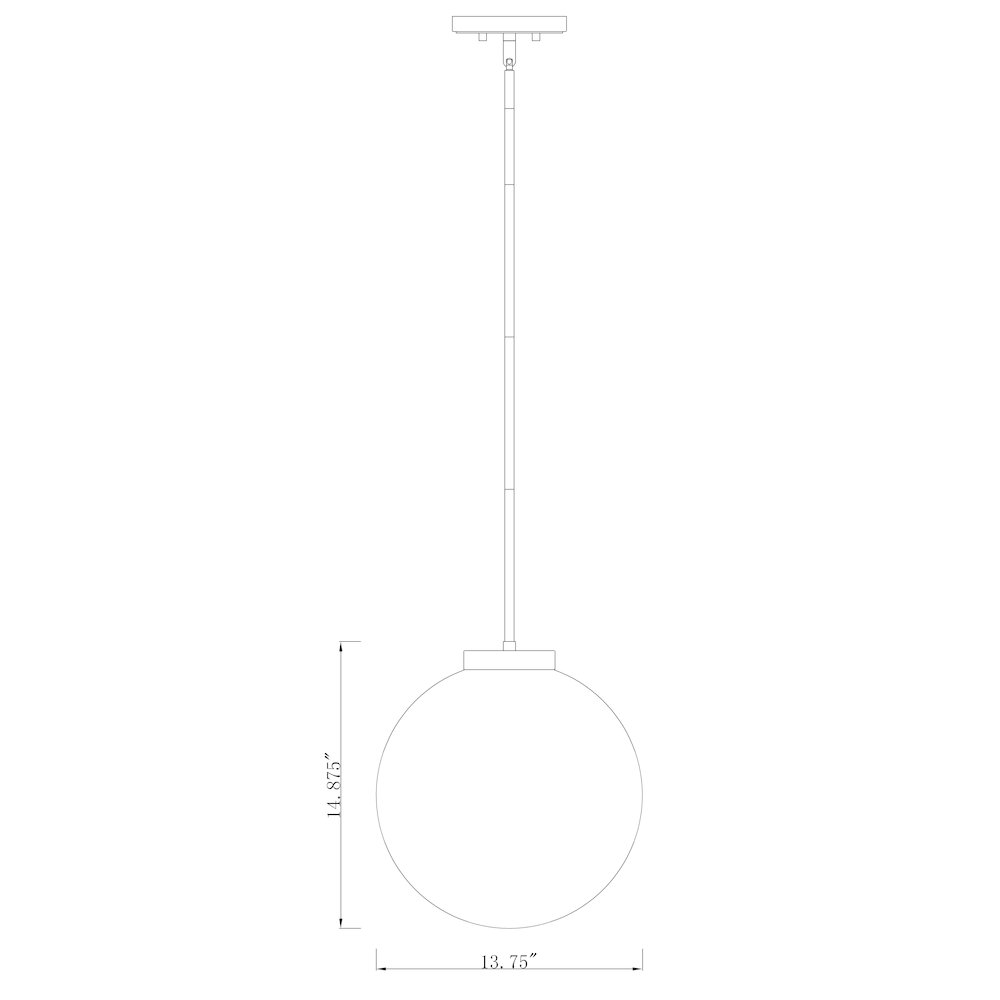 Z-Lite 1 Light Pendant. Picture 8