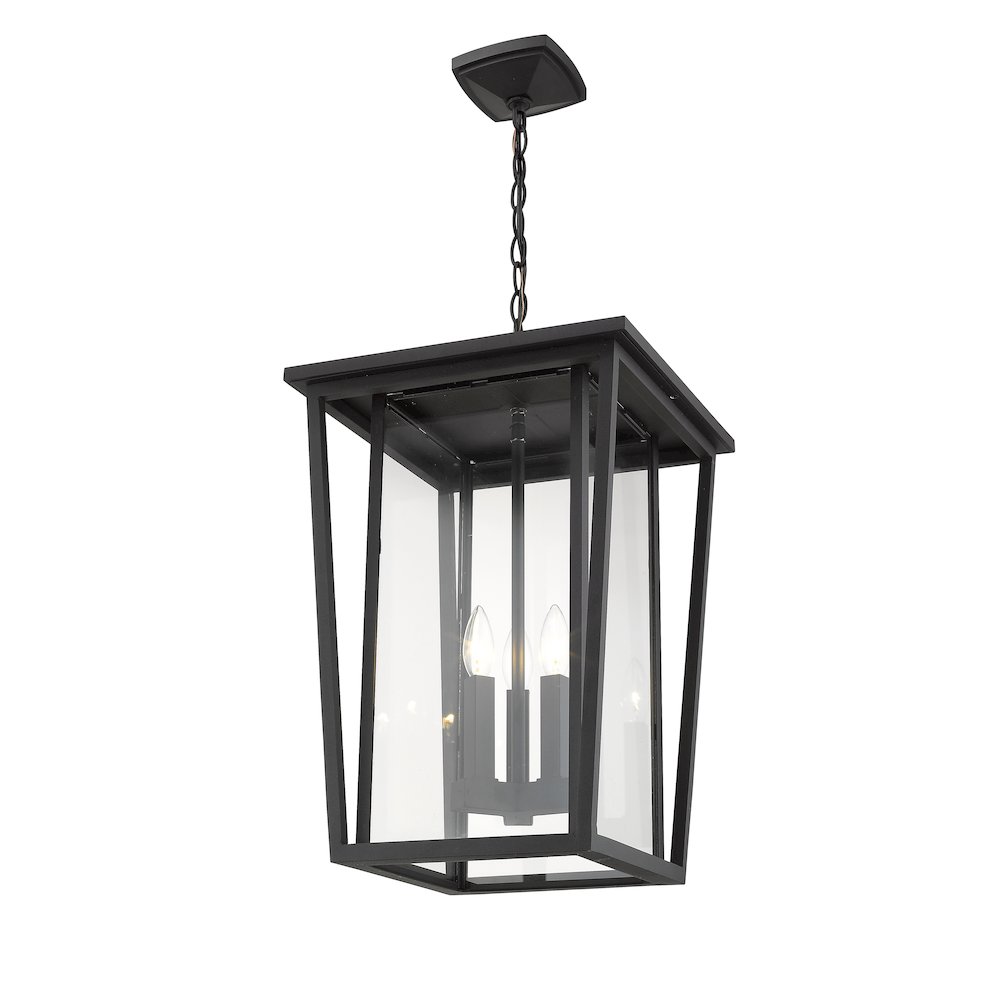 Z-Lite 3 Light Outdoor Chain Mount Ceiling Fixture. Picture 2