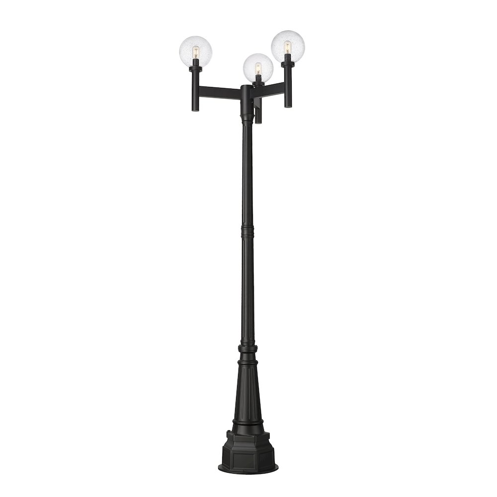 Z-Lite 3 Light Outdoor Post Mount Fixture. Picture 3