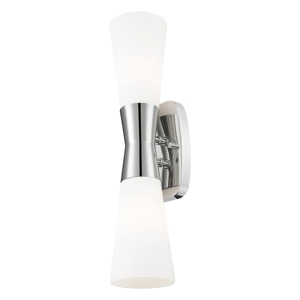 Z-Lite 2 Light Wall Sconce, Polished Nickel. Picture 3