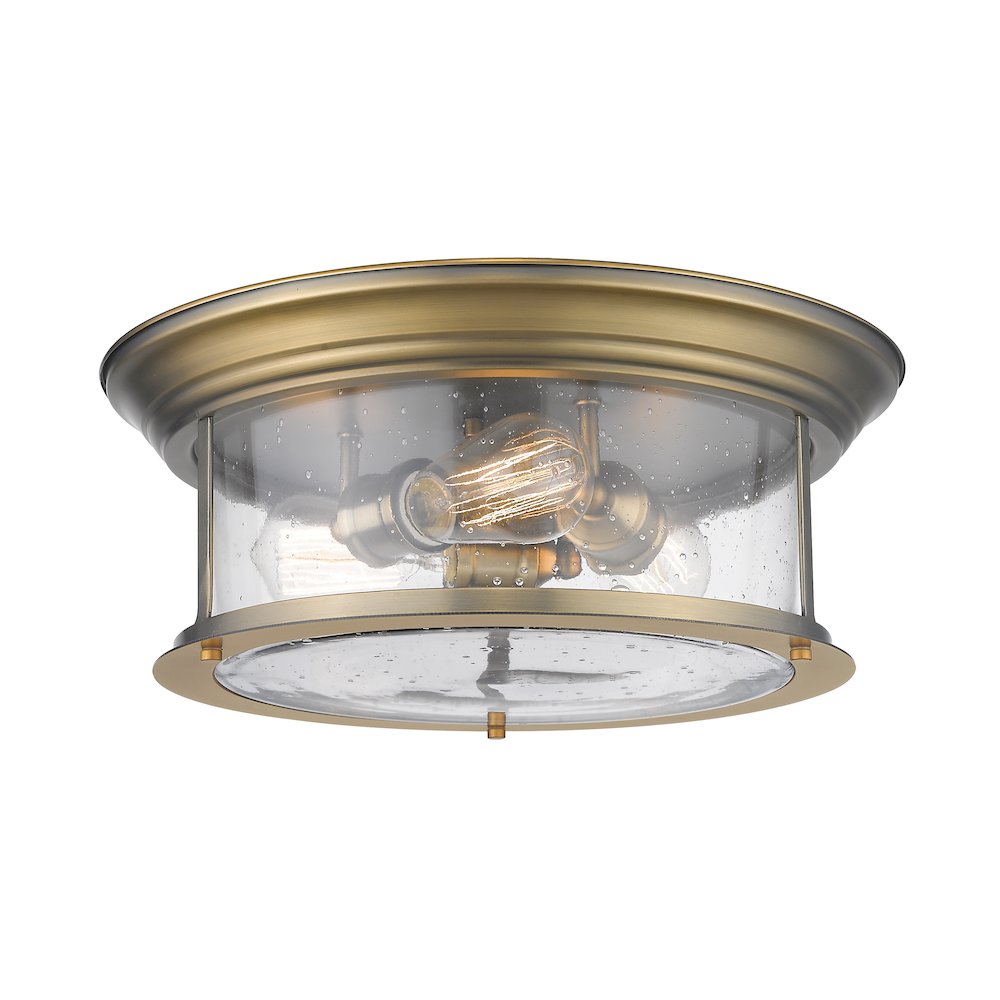Z-Lite 3 Light Flush Mount. Picture 1