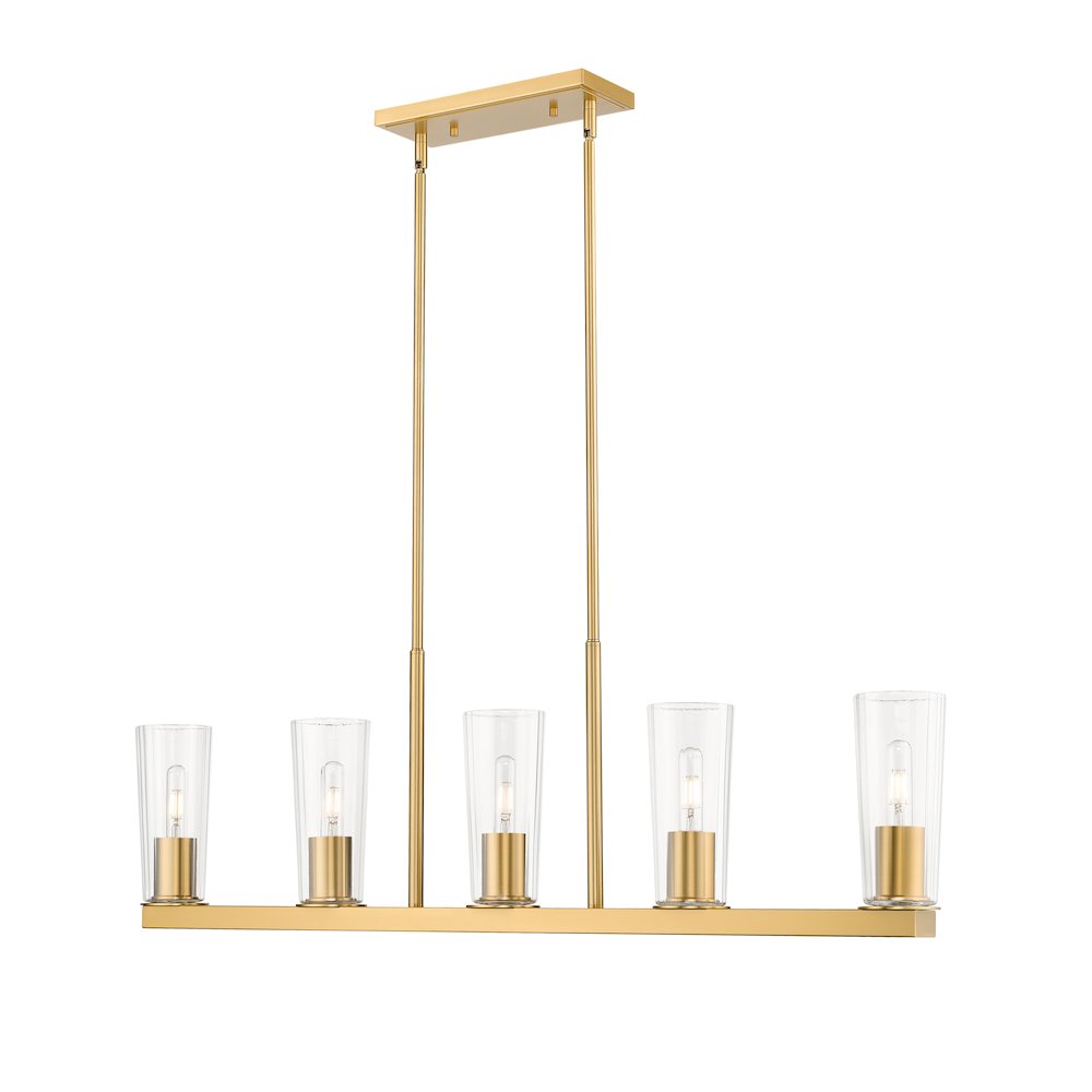 Z-Lite 5 Light Linear Chandelier. Picture 1