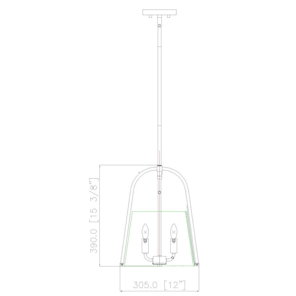 Z-Lite 3 Light Pendant. Picture 8