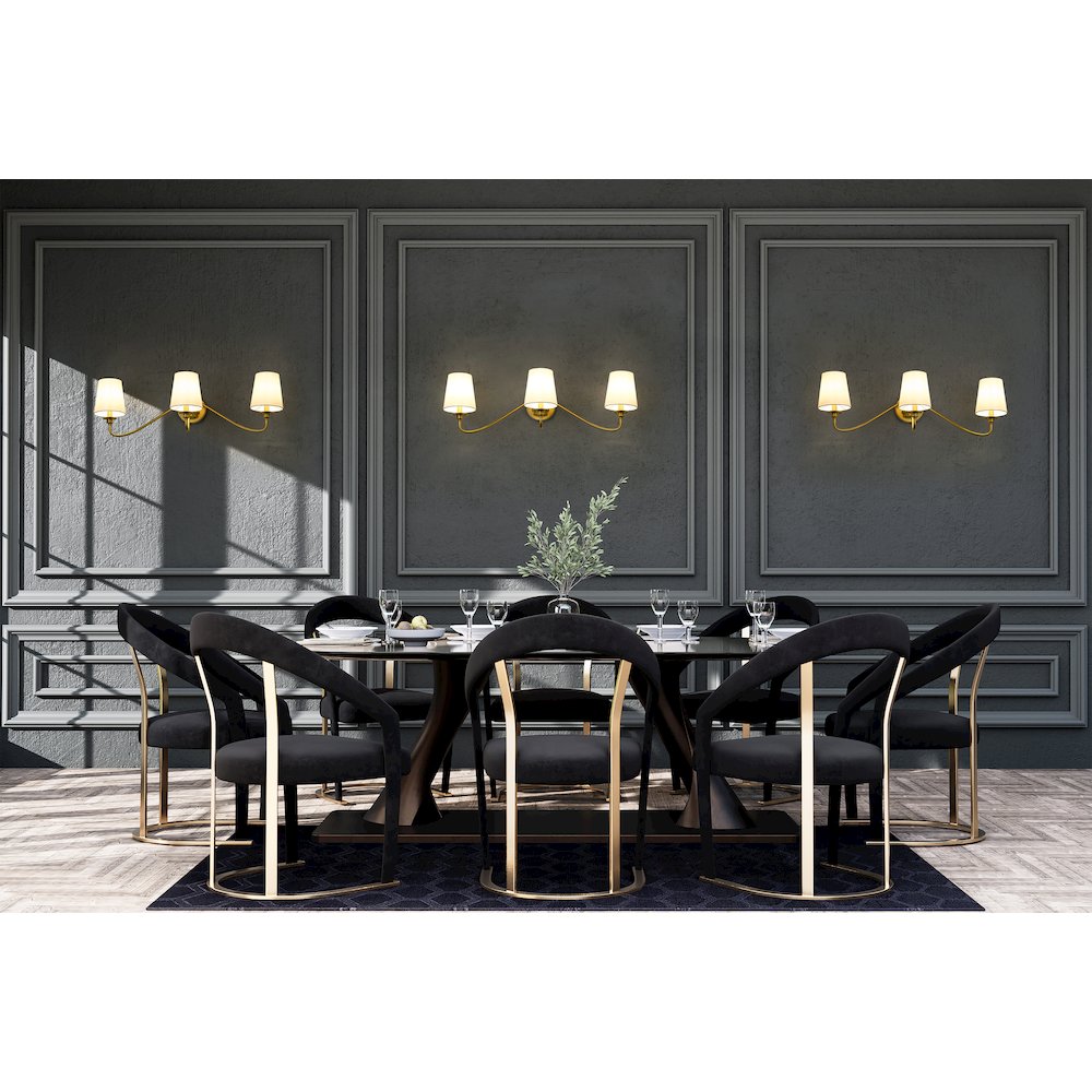 Z-Lite 3 Light Wall Sconce. Picture 7