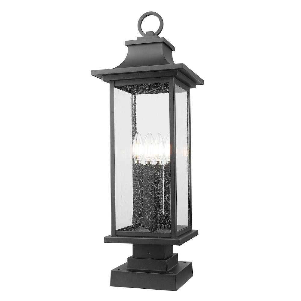 Z-Lite 4 Light Outdoor Pier Mounted Fixture. Picture 1