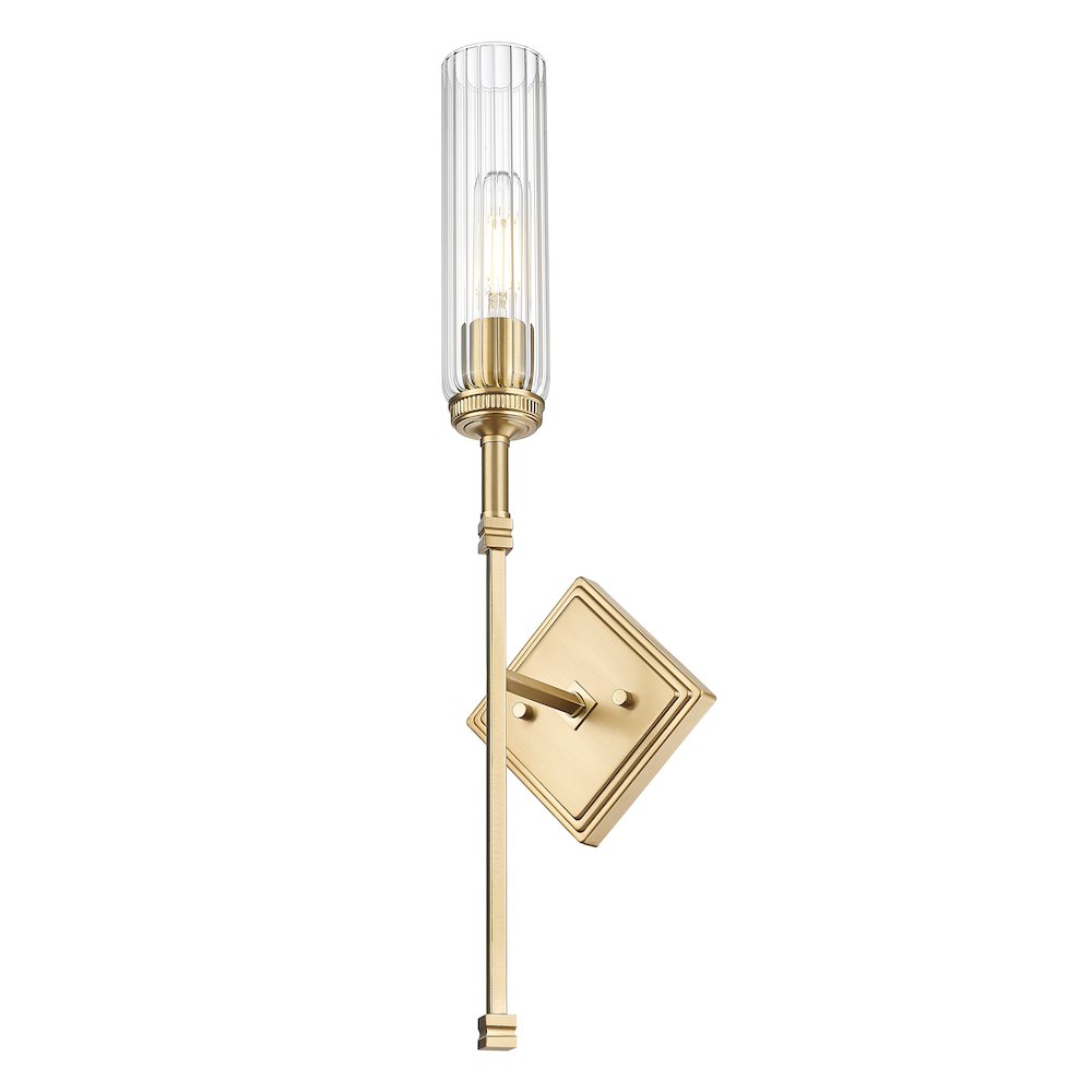 Z-Lite 1 Light Wall Sconce, Modern Gold. Picture 3